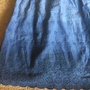 Hand-dyed ombré eyelet Poleci skirt
